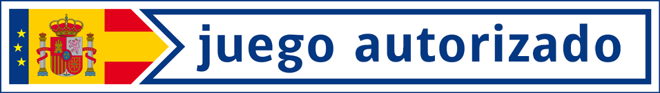 Distintivo informativo de Juego Autorizado de la Dirección General de Ordenación del Juego